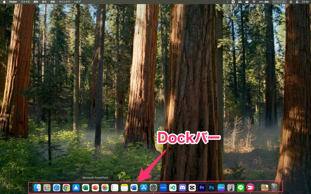 Dock説明キャプチャ